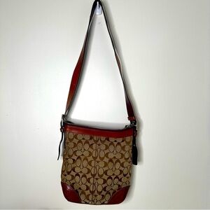Coach Shoulder Bag, Crossbody, Signature, F12327